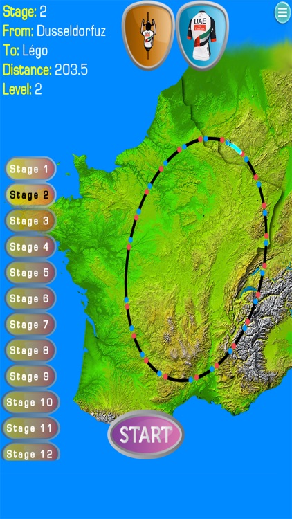 La grande boucle race cycling games 4 kids riders