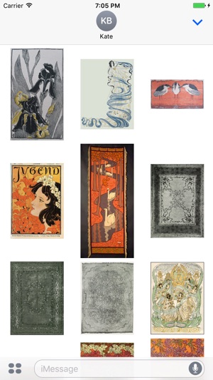 Otto Eckmann Artworks Stickers