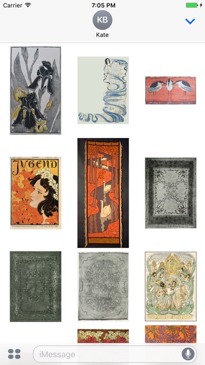 Otto Eckmann Artworks Stickers