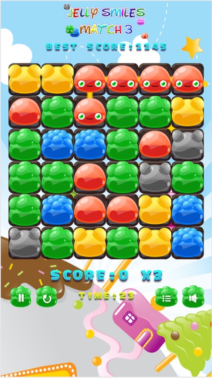Jelly Smiles Match 3 Games screenshot-3