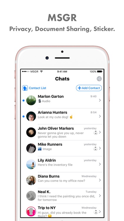 MSGR Messenger – Simply professional