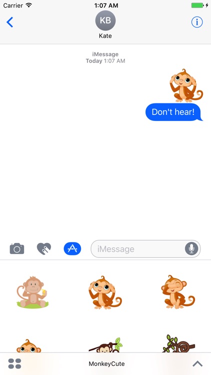 MonkeyCute - Cute Monkey Emoji And Stickers