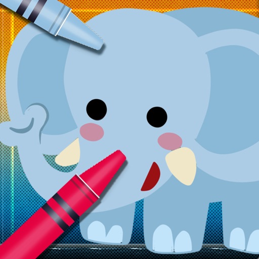 Animal Vocab & Paint Game - Sketchbook for kids iOS App