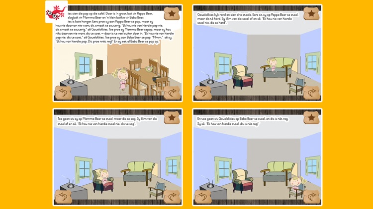 Gouelokkies en die drie beertjies kinderstorie