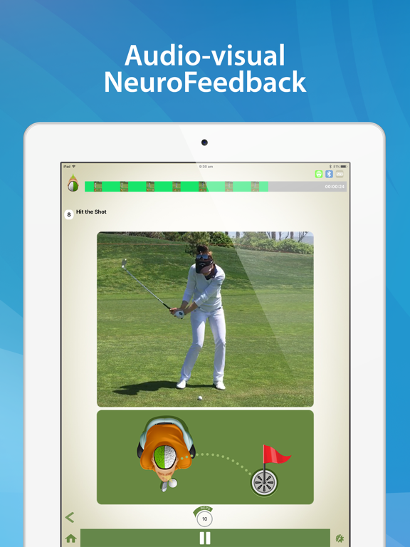 FocusBand NeuroSkill - Golf iPad screenshot 2 - Sports app