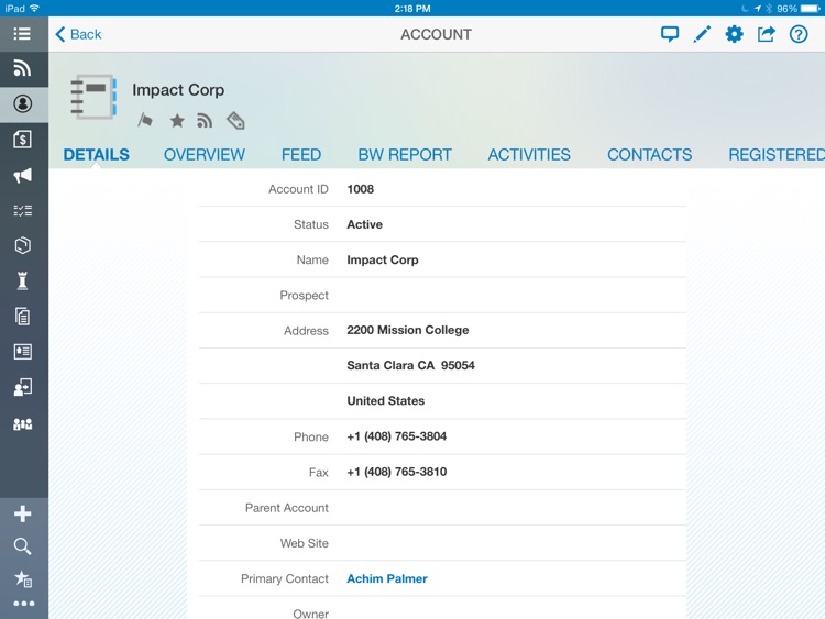SAP Hybris Cloud for Customer for iPad