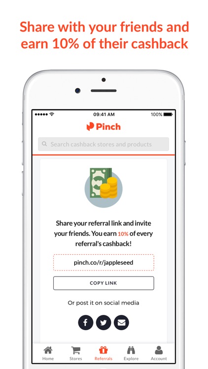 Pinch Cashback