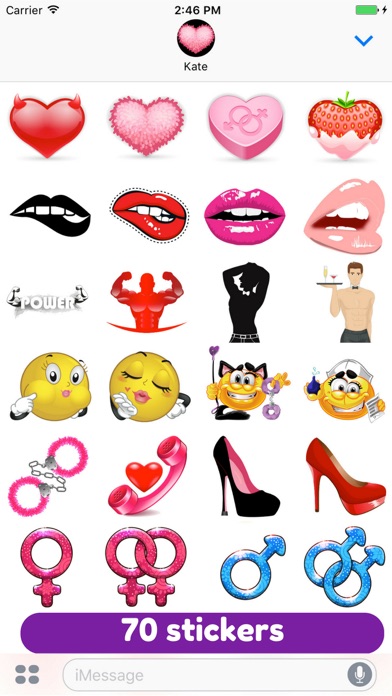 Love & Sexy stickersのおすすめ画像3