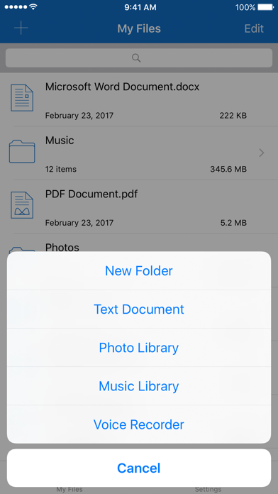 Screenshot #1 pour File Manager for iPhone