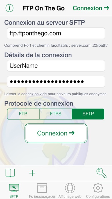 Screenshot #1 pour FTP On The Go PRO