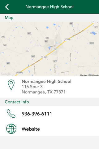 Normangee ISD screenshot 2