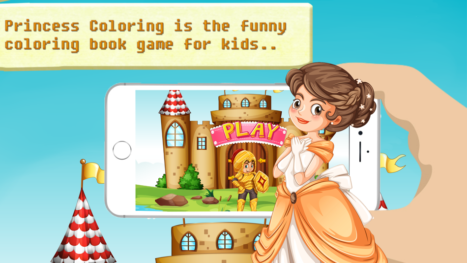 Princess Color Page 2 - Paint magic coloring book - 1.0.0 - (iOS)