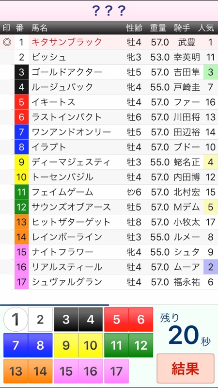 馬Q〜競馬クイズ[重賞レース] screenshot 1