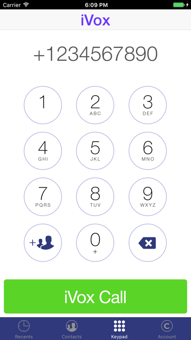 Screenshot #2 pour iVox Cheap International Calling App