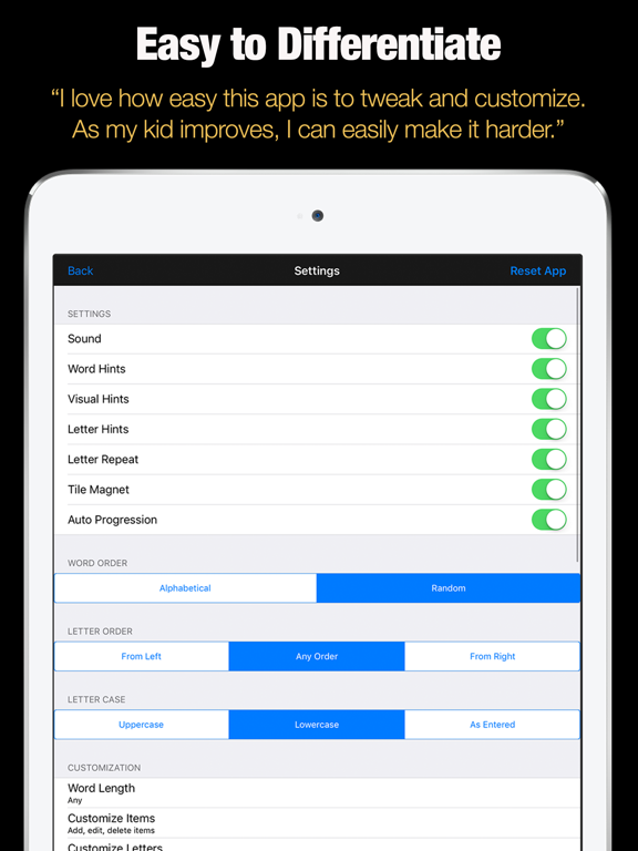 Sight Words by Little Speller iPad screenshot 4 - Education app