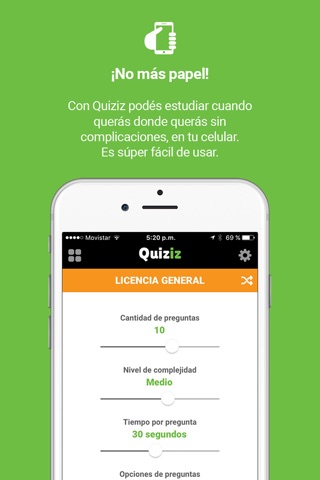 Quiziz Manejo Argentina screenshot 2