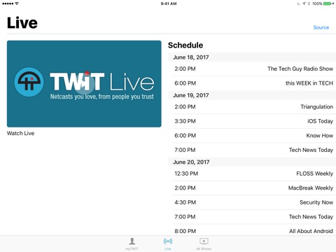 TWiT - myTWiT for twit.tv screenshot 2