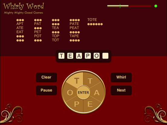 Whirly Word HD для iPad