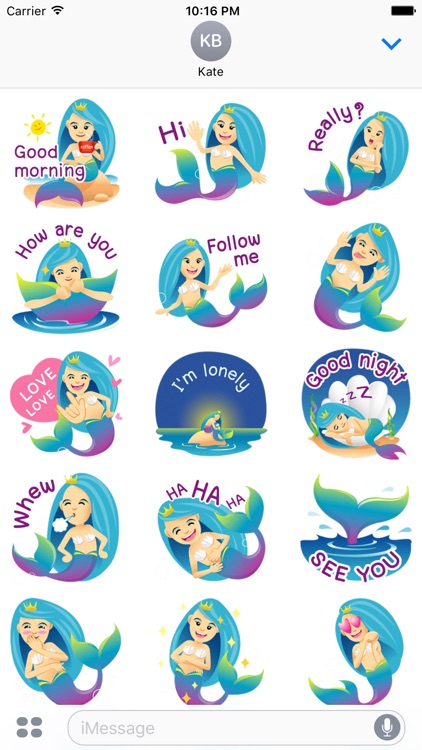 The Beautiful Mermaid Stickers