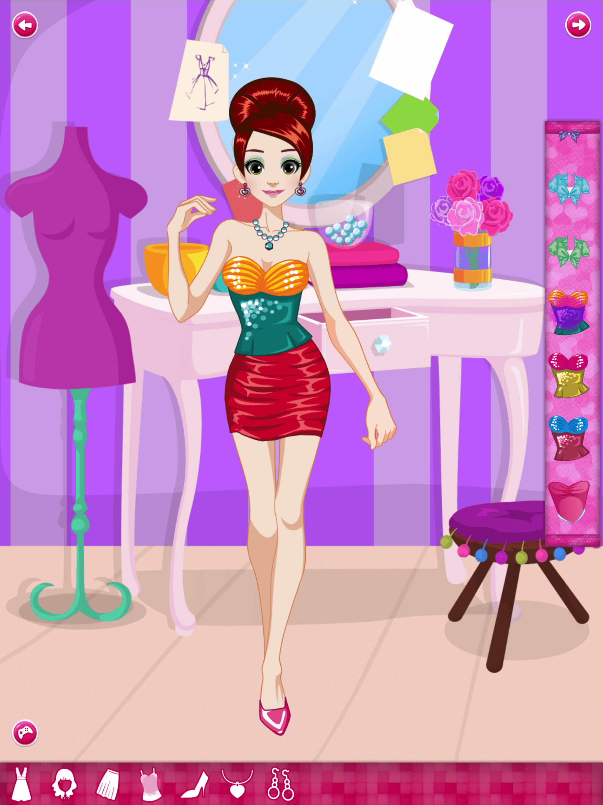 Back to School - Princess Anna Dress up Game