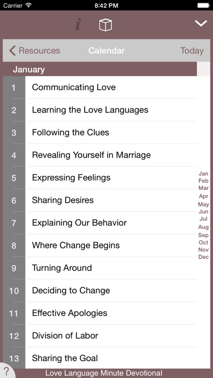 One Year® Love Language Minute Devo