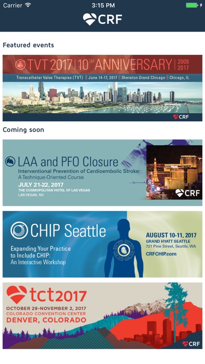 Cardiovascular Research Foundation (CRF) Events