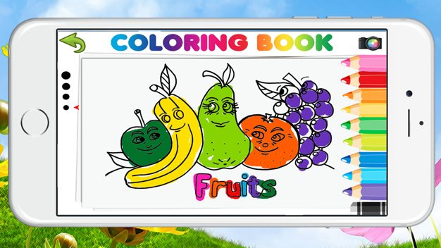 Food & Animal Coloring Pages - Easy Coloring Book