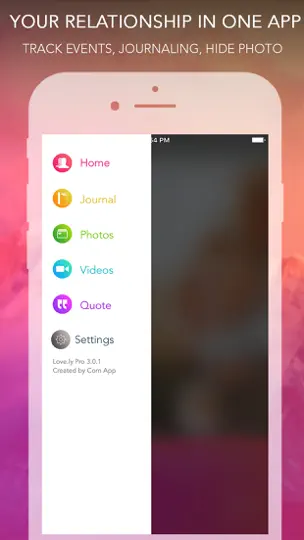 Capture d'écran de Love.ly - Track/Manage Relationship For Couple sur iPhone 2