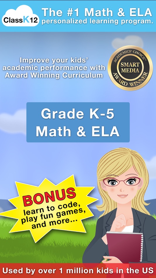 ClassK12 Kids Math, ELA, coding, cool games & more - 1.9 - (iOS)