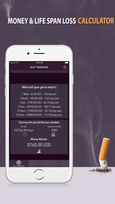 Quit Smoking-App : Stop Smoking Cigarettes screenshot 2