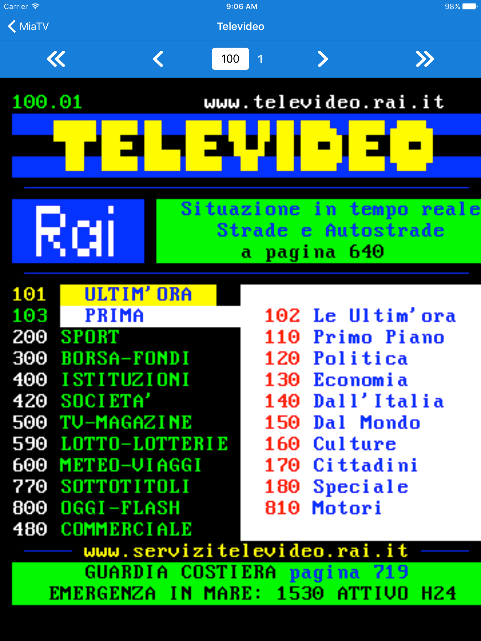 miaTV - Guida canali TV screenshot 6