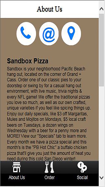 Sandbox Pizza