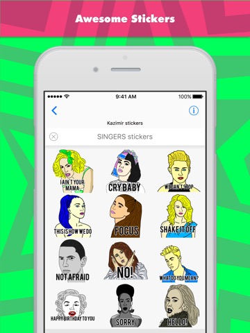Kazimir stickersによる歌手ステッカーステッカーのおすすめ画像2