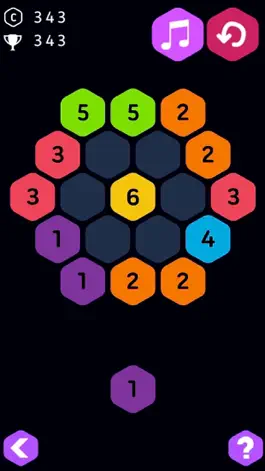 Game screenshot Merge 7 Hex Puzzle mod apk