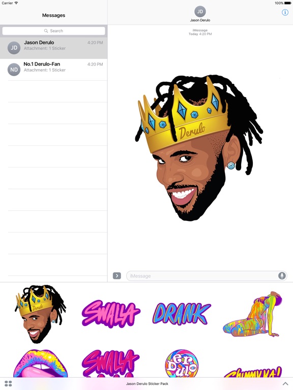 Screenshot #6 pour Jason Derulo Sticker Pack