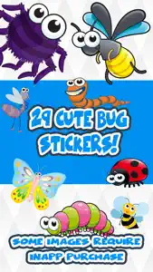 Cute Bug Stickers screenshot #1 for iPhone