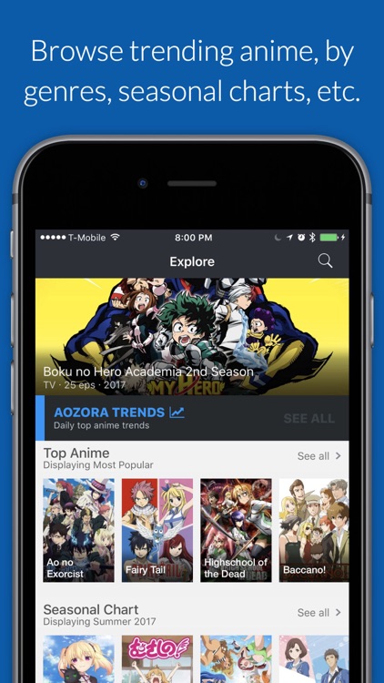 Aozora - Track anime and join the community!