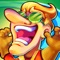 A dungeon crawling RPG in which you flick your heroes into battle