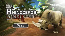 Game screenshot 3D Angry Rhinoceros Simulator - Wild Animal Game mod apk