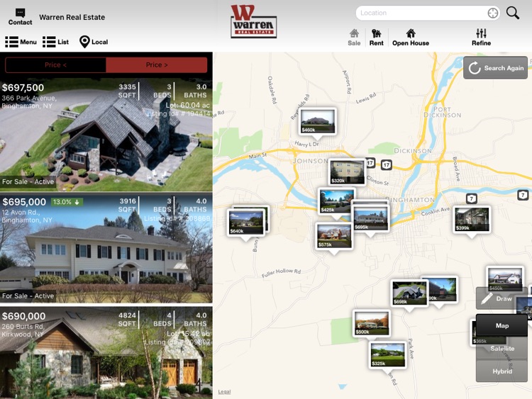 Warren Real Estate for iPad
