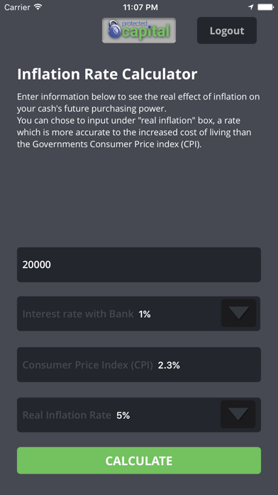 Screenshot #3 pour Inflation app