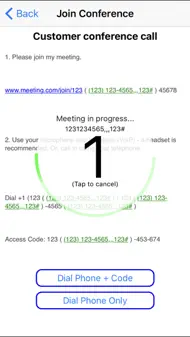 Conference Number Dialer iphone bilder 1