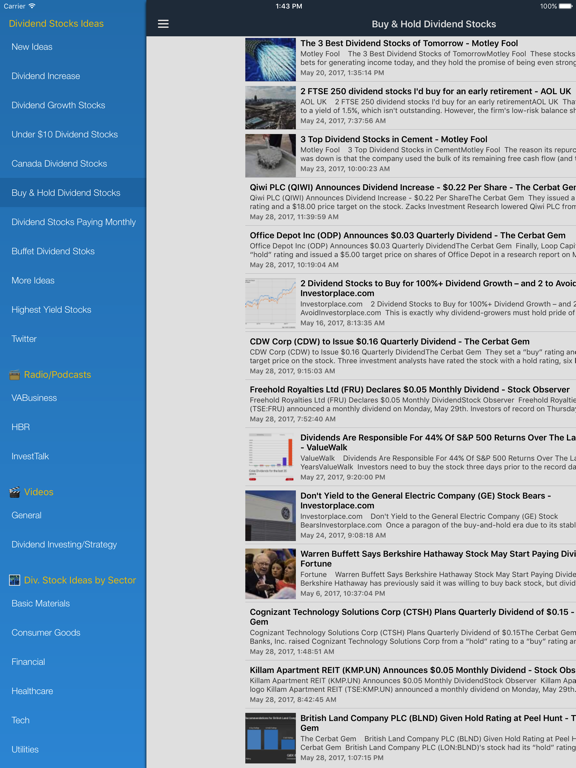 Screenshot #4 pour Dividend Stocks Ideas for High Yield Investing