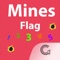 Mines Flag - Racing top, find Bomb, Find the country