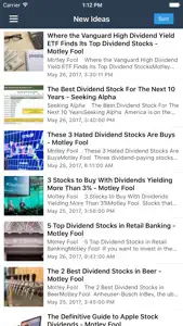 Dividend Stocks Ideas for High Yield Investing screenshot #1 for iPhone