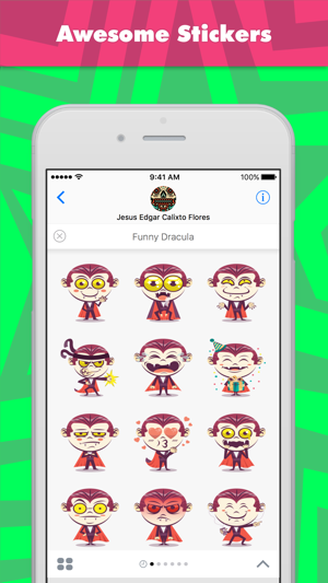 ‎Funny Dracula stickers by KORCHO Screenshot