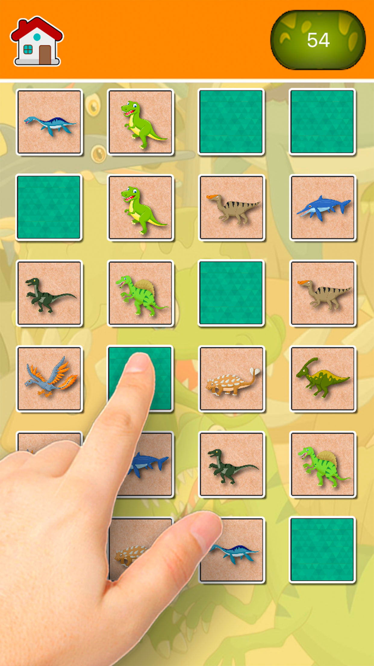 Dinosaurus Find the Pairs Learning & memo Game screenshot 4