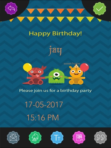 Custom Birthday Invitation Card makerのおすすめ画像1