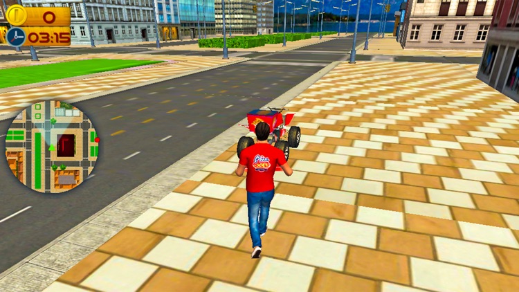 ATV Quad Bike Pizza Delivery