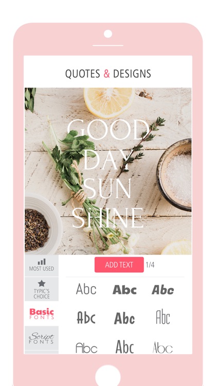 Typic - Text on Photos